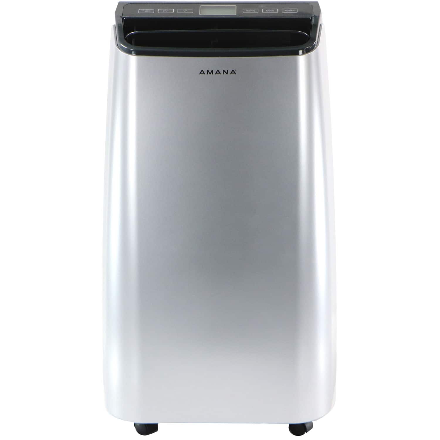 Front. Amana - 350 Sq. Ft. Portable Air Conditioner - Silver/Gray.
