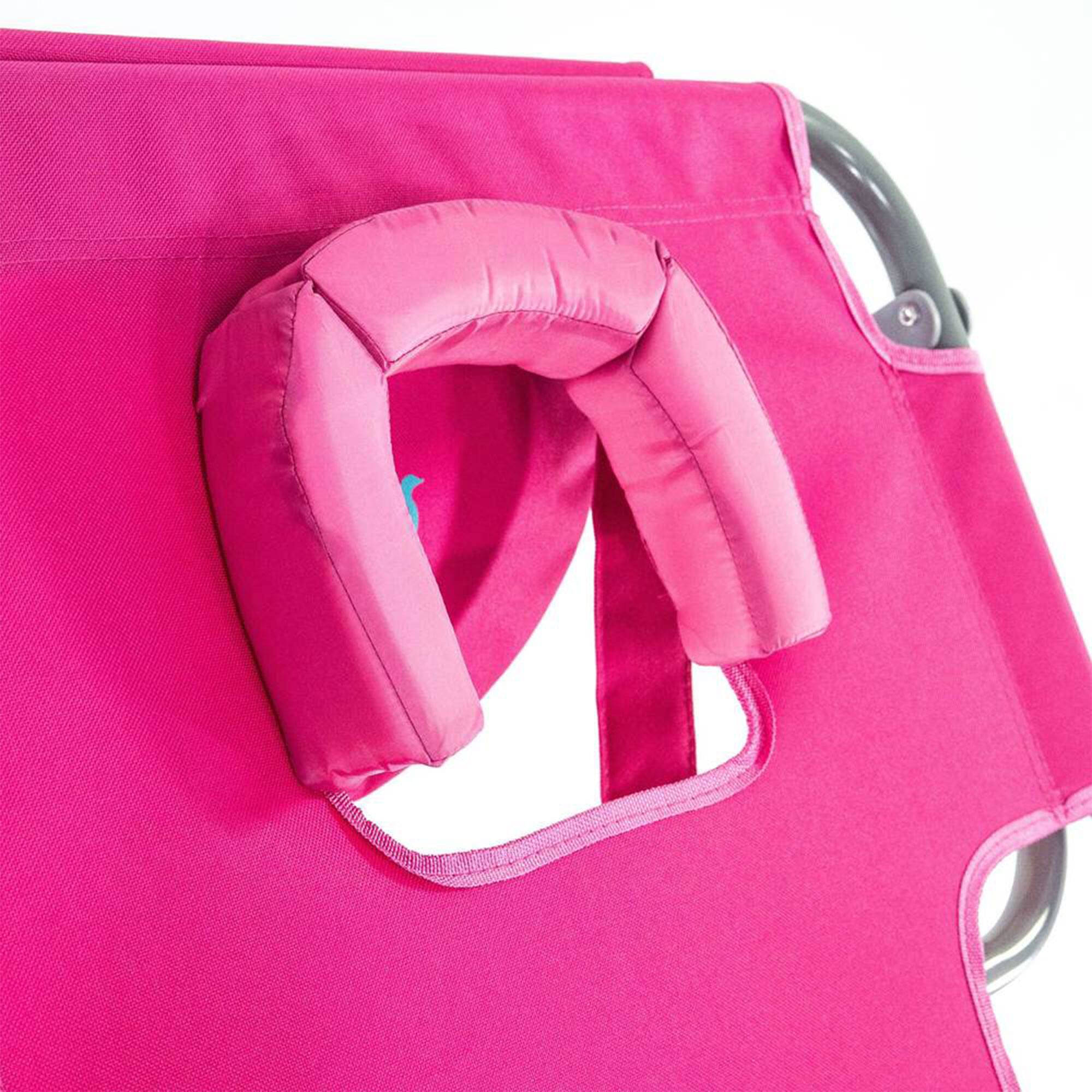 Alt View 8. Ostrich - Ostrich On-Your-Back Outdoor Reclining Beach Lounge Pool Camping Chair, Pink - Pink.