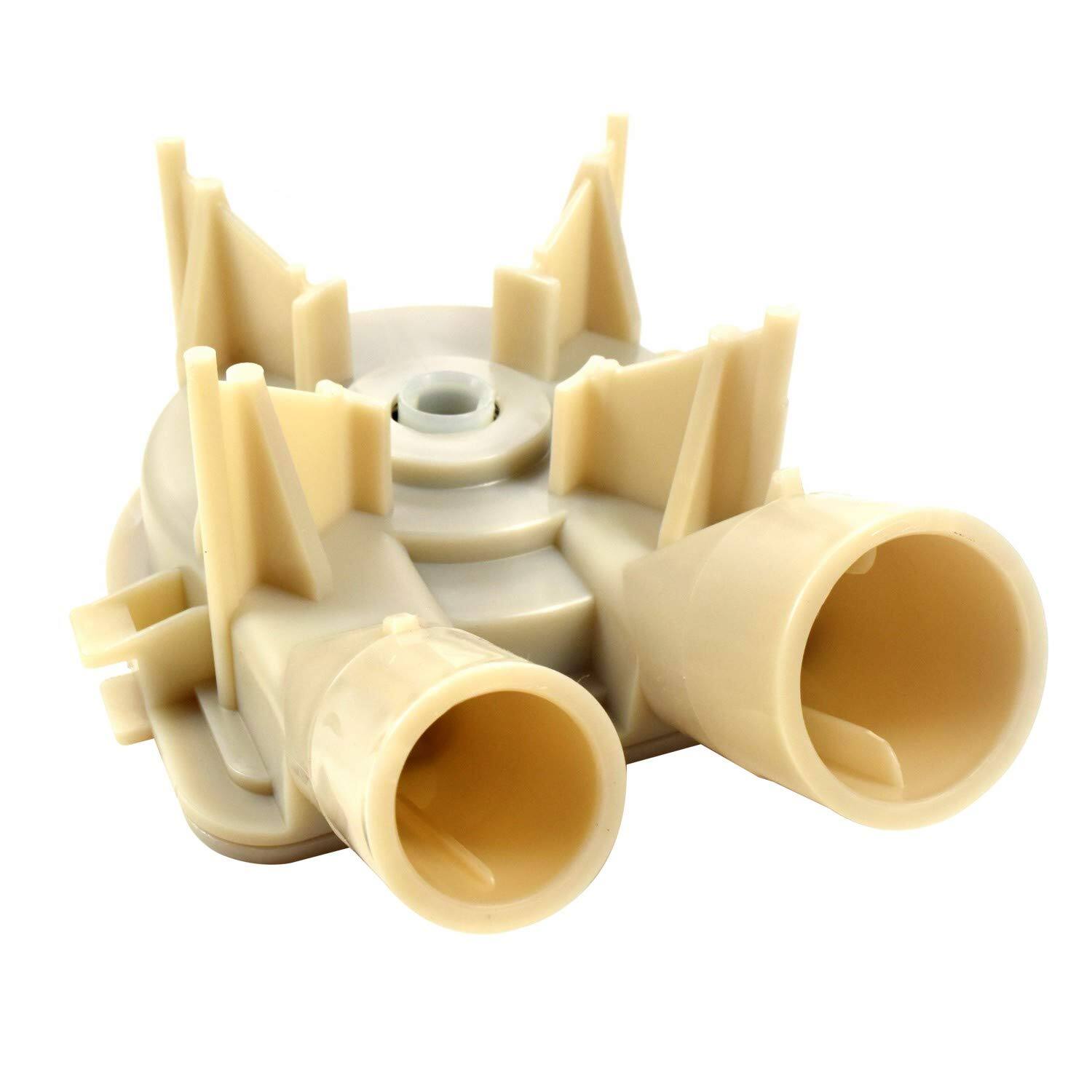 Angle. HQRP - Washer drain pump replacement Replaces 3363394 WP3363394 - for Whirlpool and Kenmore 110 series.