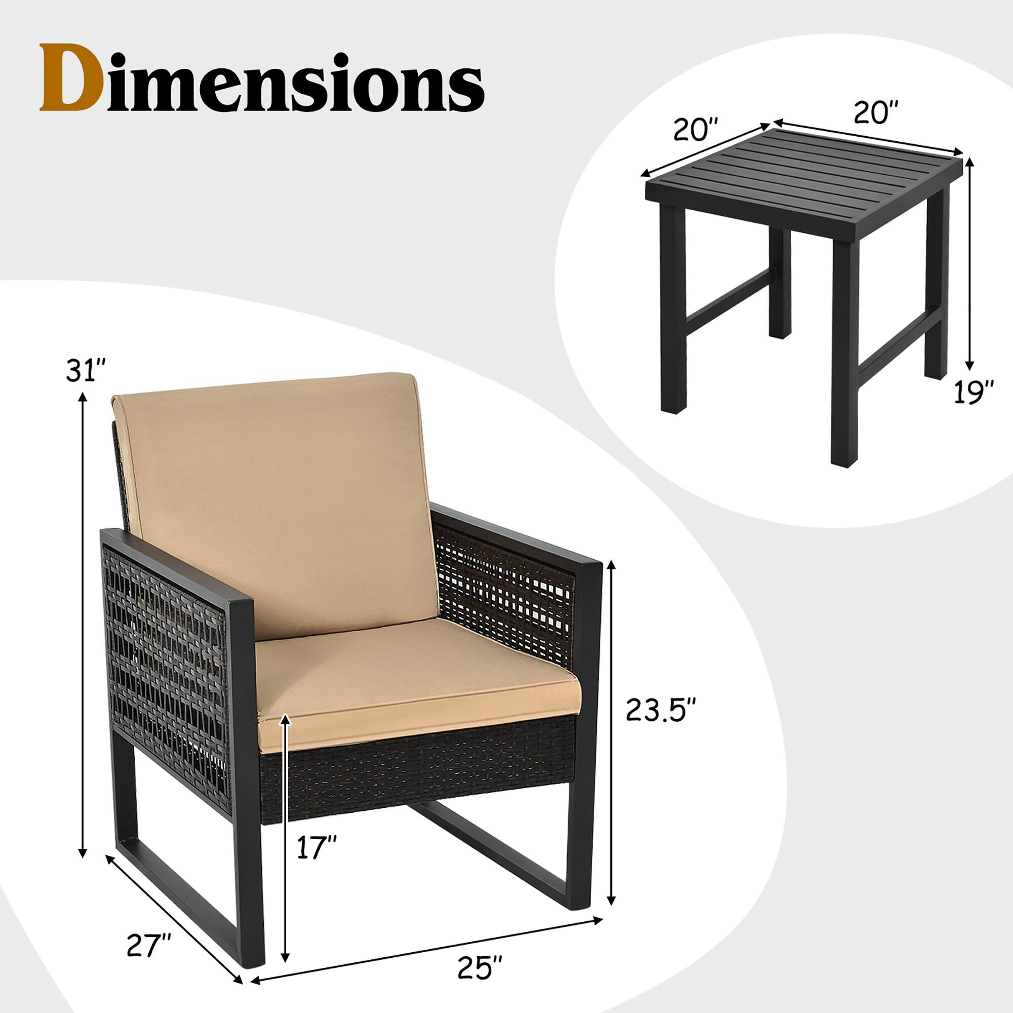 Dimensions: 20" 20" 31" 19" 23.5" 17" 27" 25"