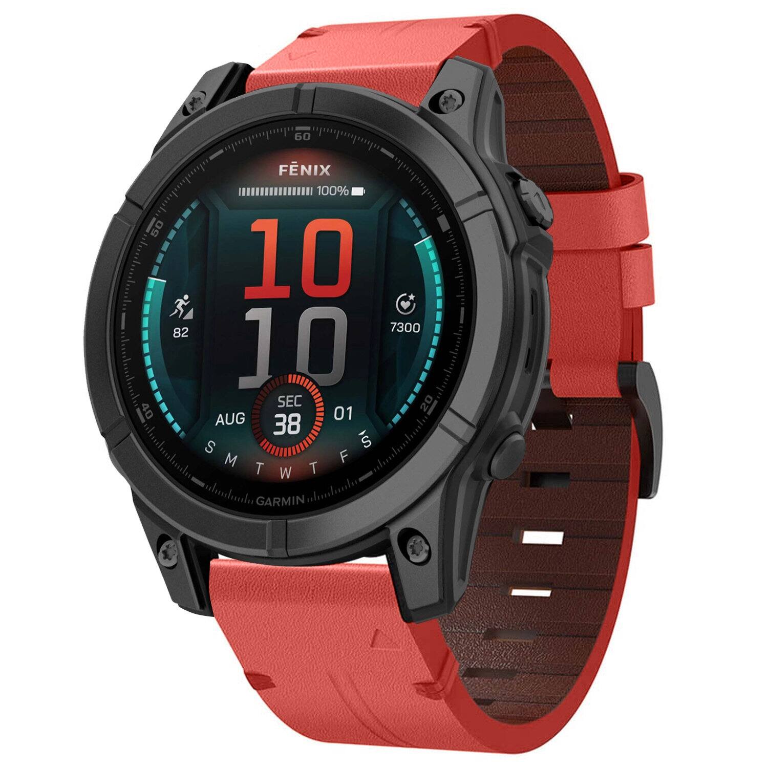 60 FNIX 100% 50 10 82 7300 J0 SEC 20 40 AUG 01 38 S M T W T F S GARMIN