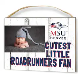 Jardine - MSU Denver Roadrunners 8'' x 10'' Cutest Little Weathered Logo Clip Photo Frame - White