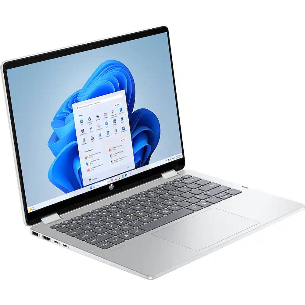 Angle. HP - 14" 256GB SSD 4GB RAM AMD Athlon™ Laptop - Silver.