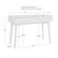 Alt View 17. Linon Home Décor - Rosita Two-Drawer Writing Desk - White.