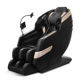 Boyel Living - Full Body Zero Gravity Massage Chair with 10-Roller Massage Heat Air Compression Foot Rollers Bluetooth - Black