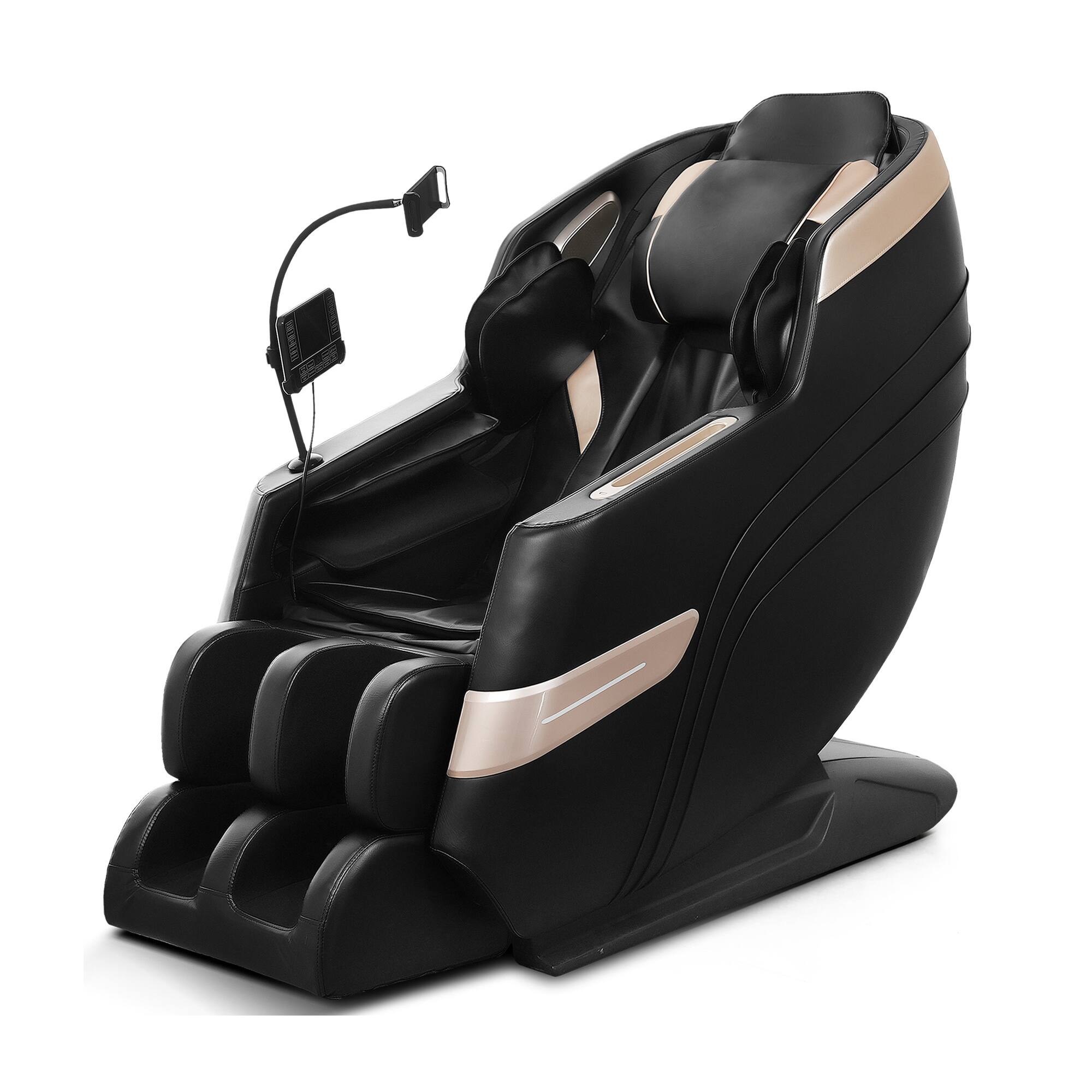 Front. Boyel Living - Full Body Zero Gravity Massage Chair with 10-Roller Massage Heat Air Compression Foot Rollers Bluetooth - Black.