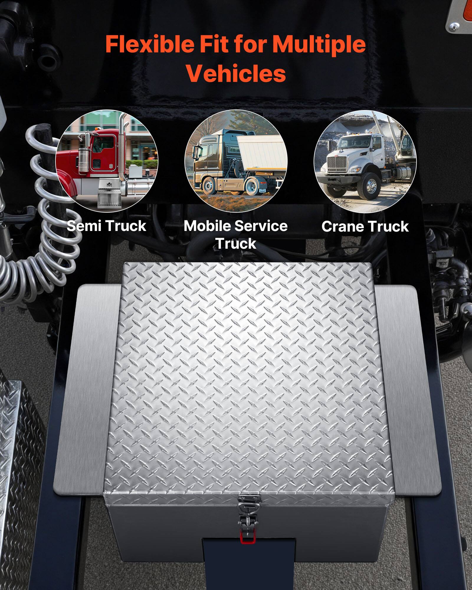 Flexible Fit for Multiple Vehicles

- Semi Truck
- Mobile Service Truck
- Crane Truck