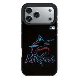 Keyscaper - MLB - Miami Marlins Personalized Bump Case with 8.2ft Drop Protection - 15 Plus - Multicolor
