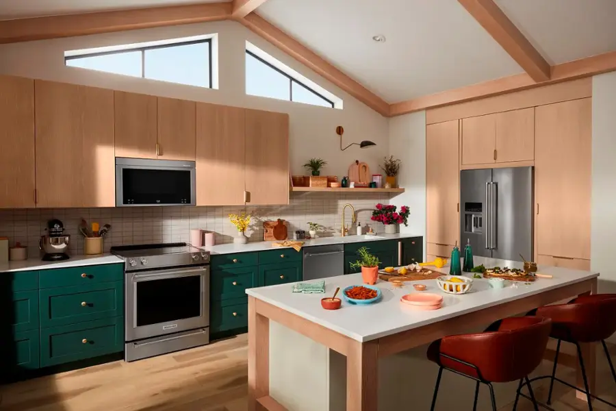 Alt View 22. KitchenAid - 1.1 Cu. Ft. Convection Flush Built-In Over-the-Range Microwave with Air Fry Mode - Stainless steel.