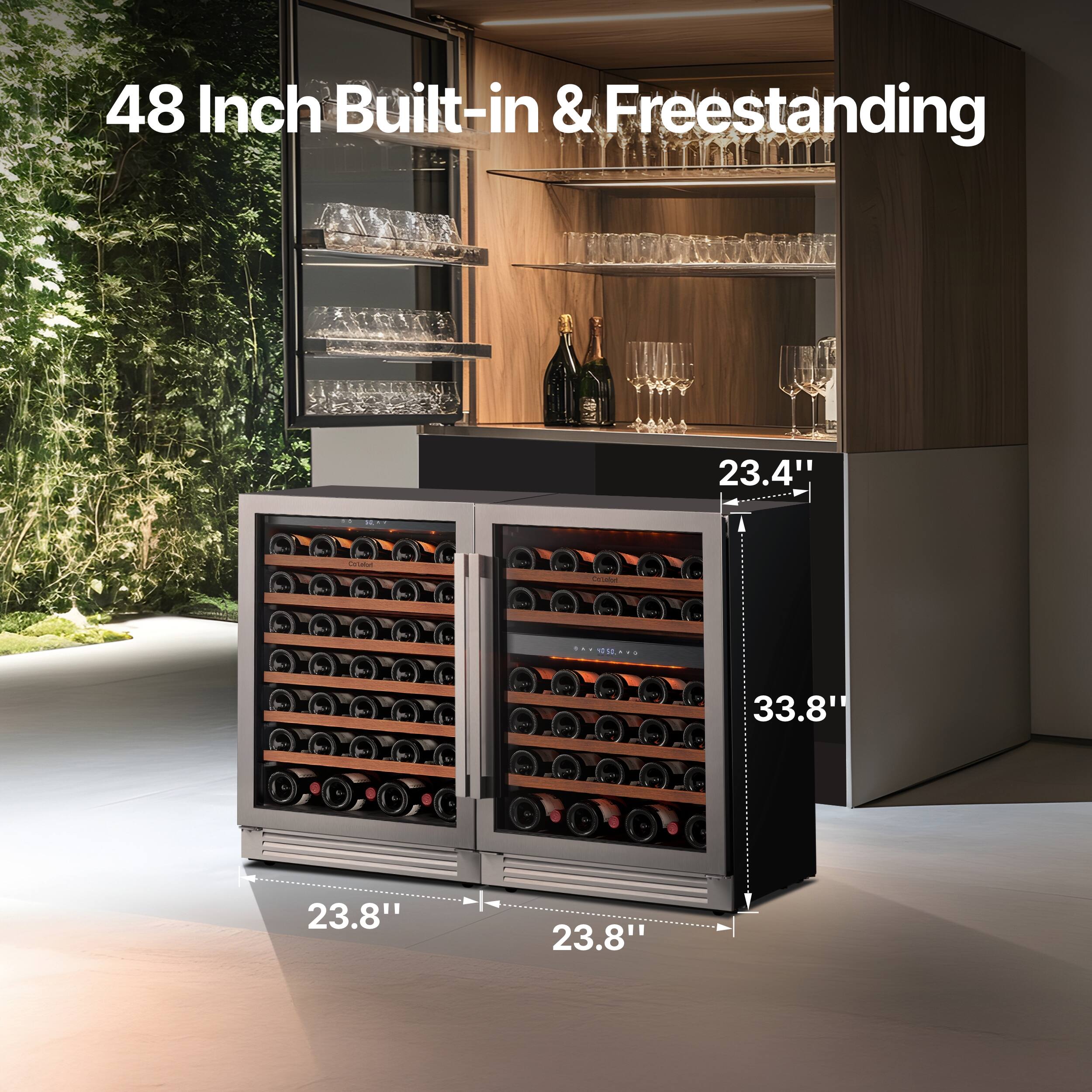 48 Inch Built-in & Freestanding

23.4"  
33.8"  
23.8"  
23.8"