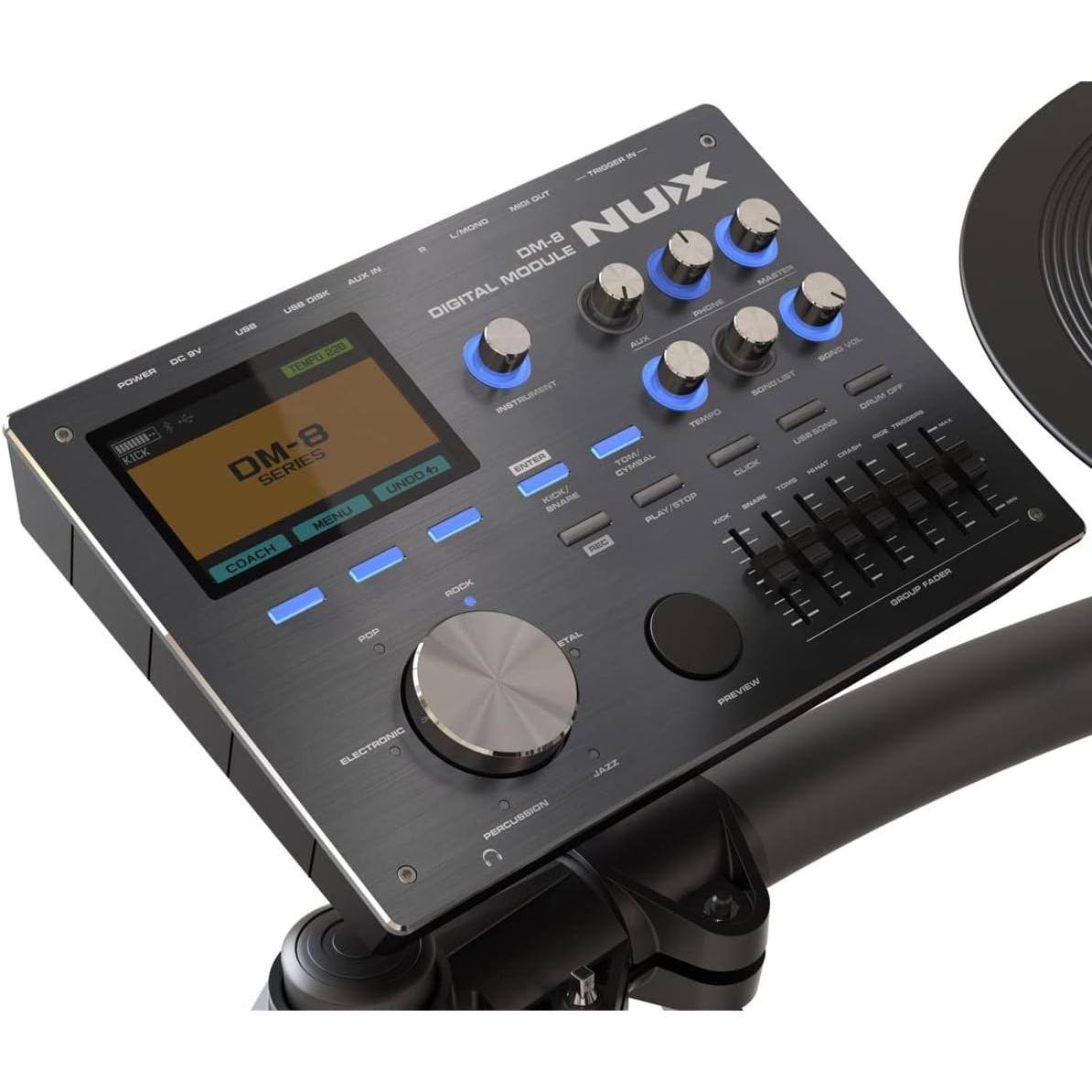 B- - THSEn FLD NUIX BUCH MONO DM-8 ALK - MODULE MASTER CHK DIGITAL LB PHGNS UBB 201 A VEL W SONa ao TEMPO POWER LIT INSTRUMENT SG GFF S DM EMPO S - La - A-- Cnotan - KICK DM SERIES ENTRIN TOM  SLCK Hm UNDO - SNARE e -n MENU PLAY K -C COACH ROCK FAGEI aRGue FHO STAL PREVIEW ELECTRONIC JAZZ PERCUSSION