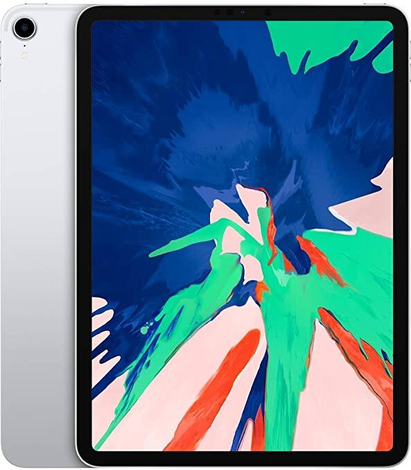 Angle. Apple - iPad Pro 11 (2018) (WiFi + Cellular Unlocked) 64GB w/ Case, Wireless Earbuds, Screen Protector - Silver.