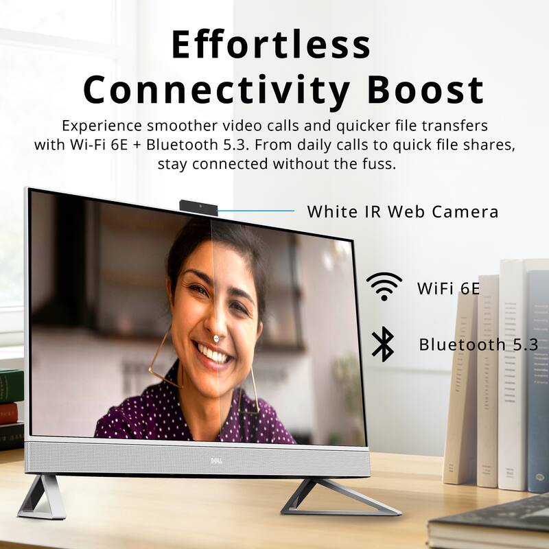 Effortless Connectivity Boost

Experience smoother video calls and quicker file transfers with Wi-Fi 6E + Bluetooth 5.3. From daily calls to quick file shares, stay connected without the fuss.

- White IR Web Camera
- WiFi 6E
- Bluetooth 5.3