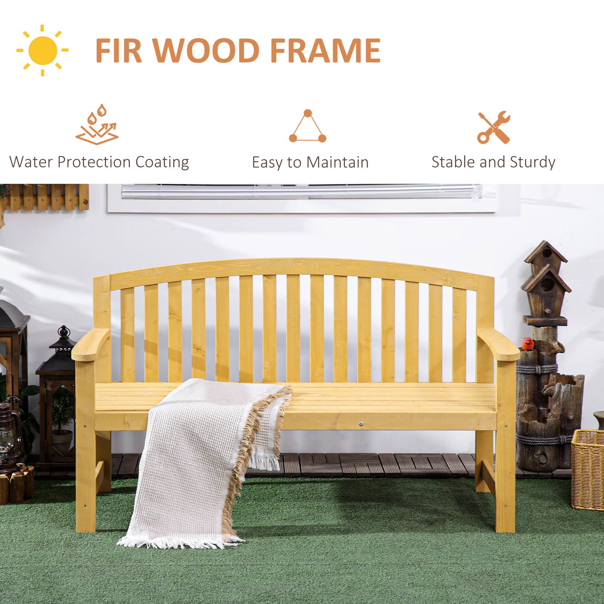 FIR WOOD FRAME
Water Protection Coating
Easy to Maintain
Stable and Sturdy