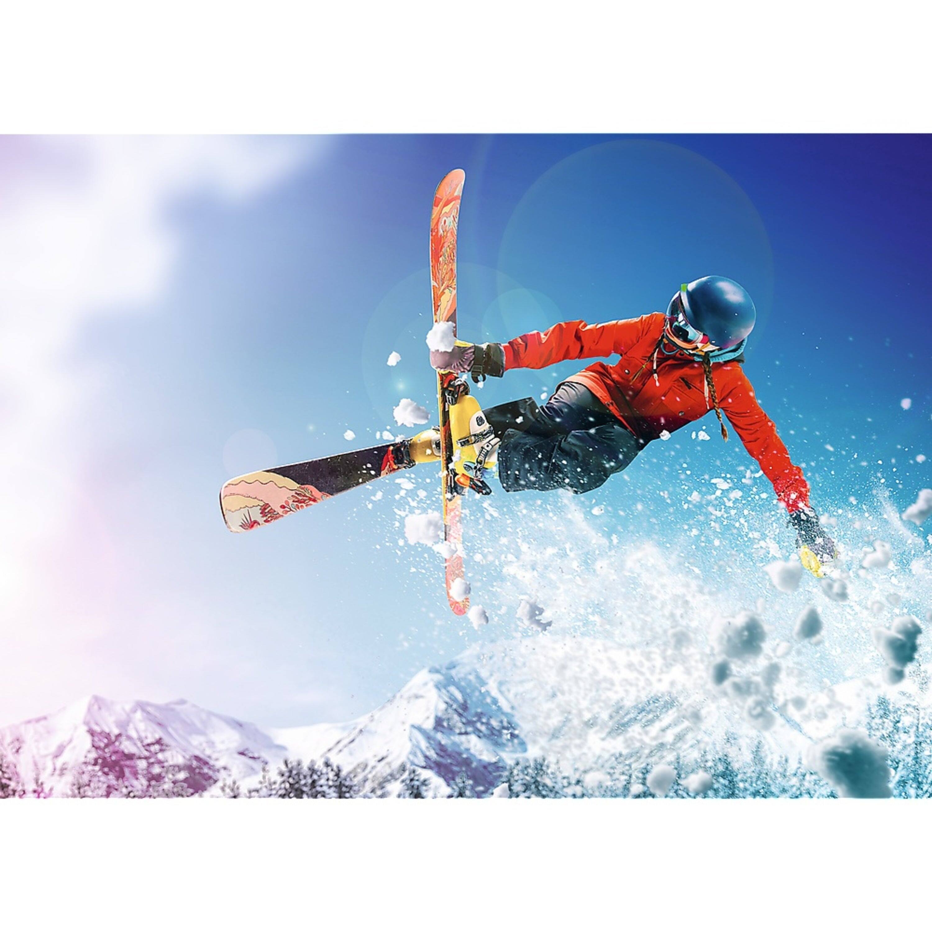 Alt View 1. Trefl - Trefl Red 500 Piece Puzzle - Sports - Skiing Moguls.