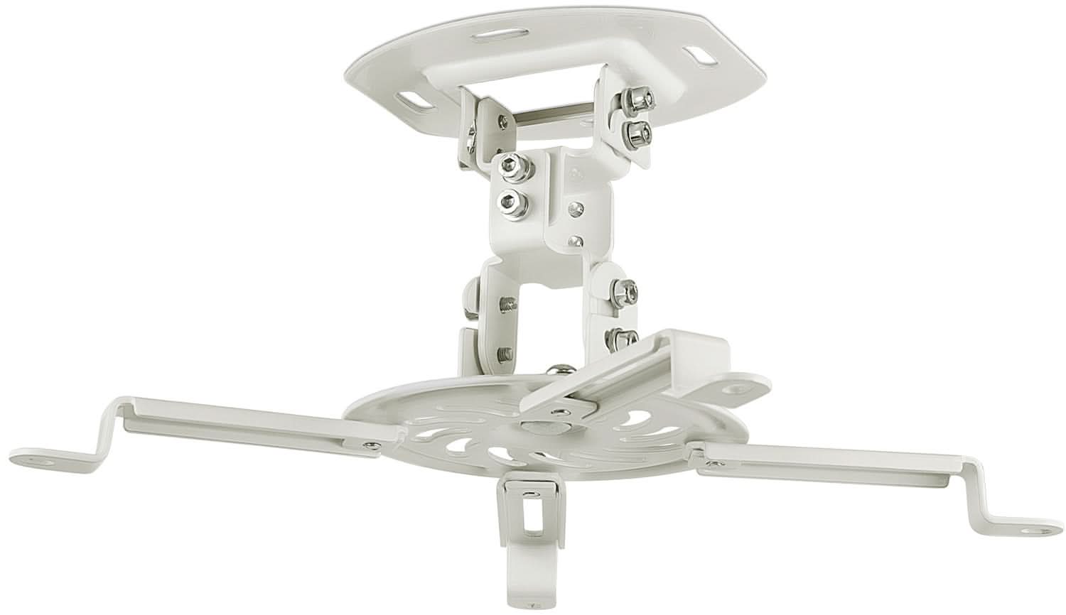 Alt View 6. Mount-It! - Universal Projector Ceiling Mount with Full Motion and Quick-Release System for Most Projectors, White - White.