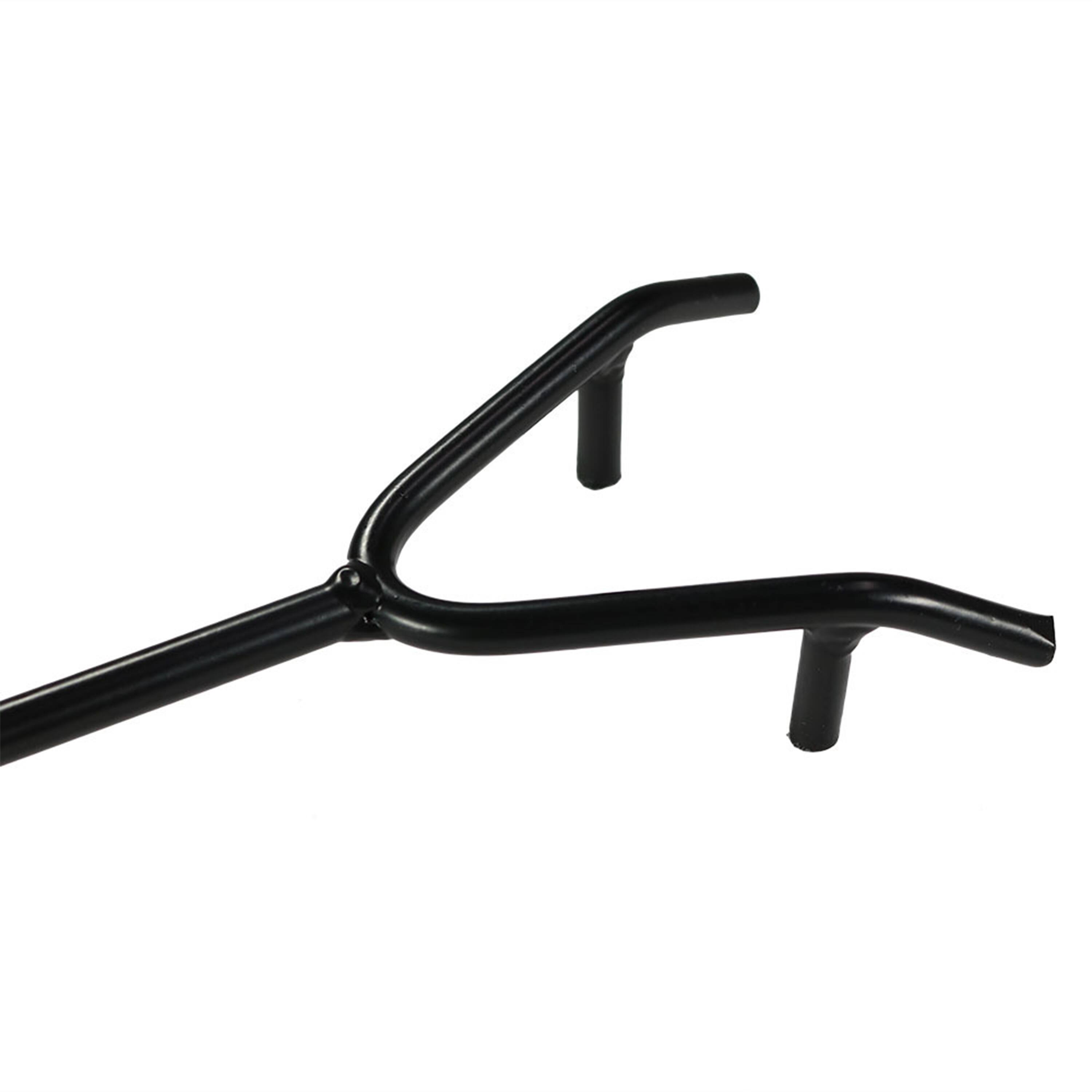 Alt View 6. Sunnydaze - 32 in Steel Outdoor Fire Pit Poker with Hook and Wooden Handle - Black.