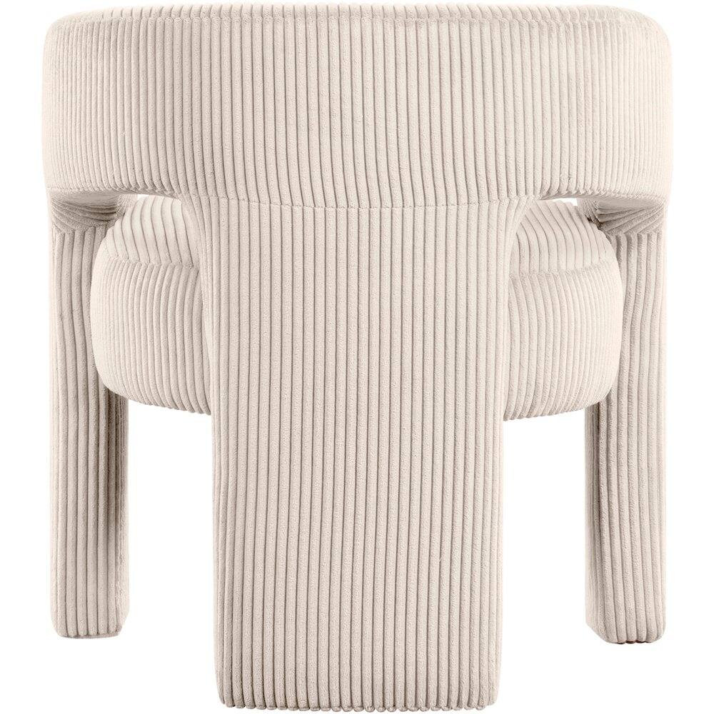 Alt View 4. Meridian Furniture - Riz Beige Corduroy Fabric Accent/Dining Chair - Beige.