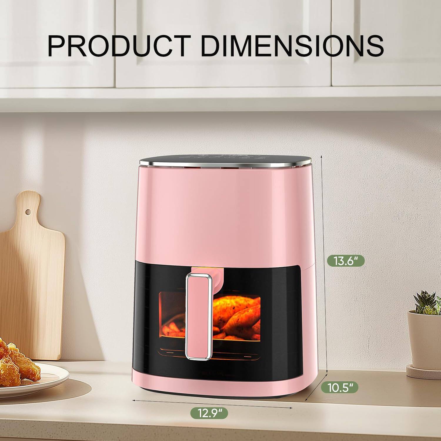 PRODUCT DIMENSIONS 13.6" 10.5" 12.9"