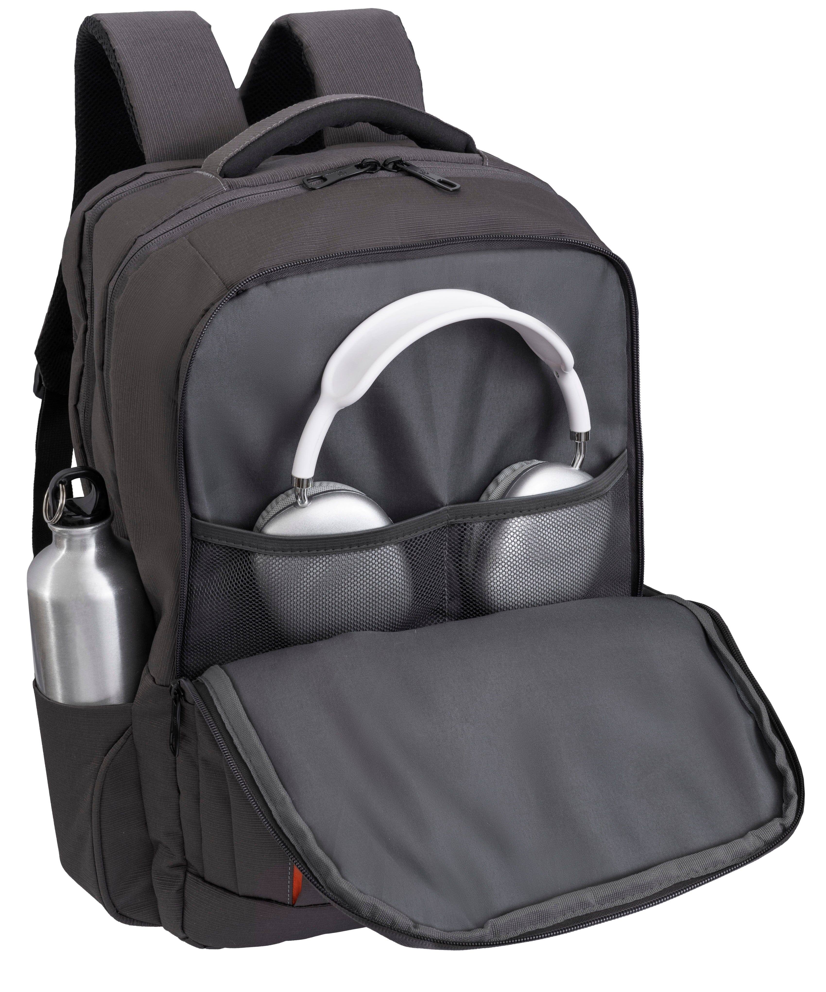 Angle. Jack Abrahams - Jack Abrahams The Columbia Twill Nylon Workbook Backpack 22L - Gray - Gray.