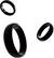 Angle. Tangem - Tangem Ring - Size 10 - Black.