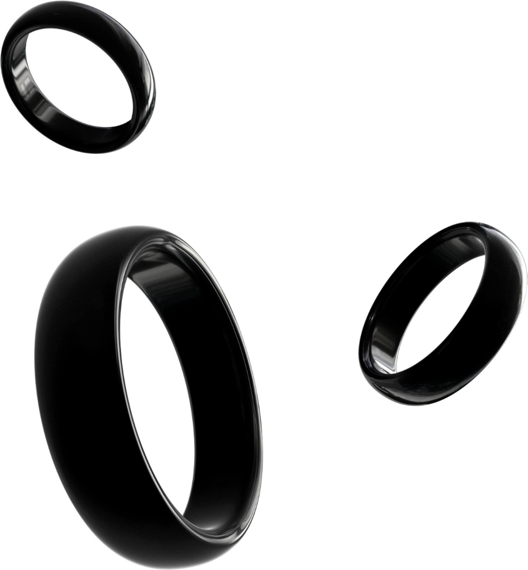 Angle. Tangem - Tangem Ring - Size 12 - Black.