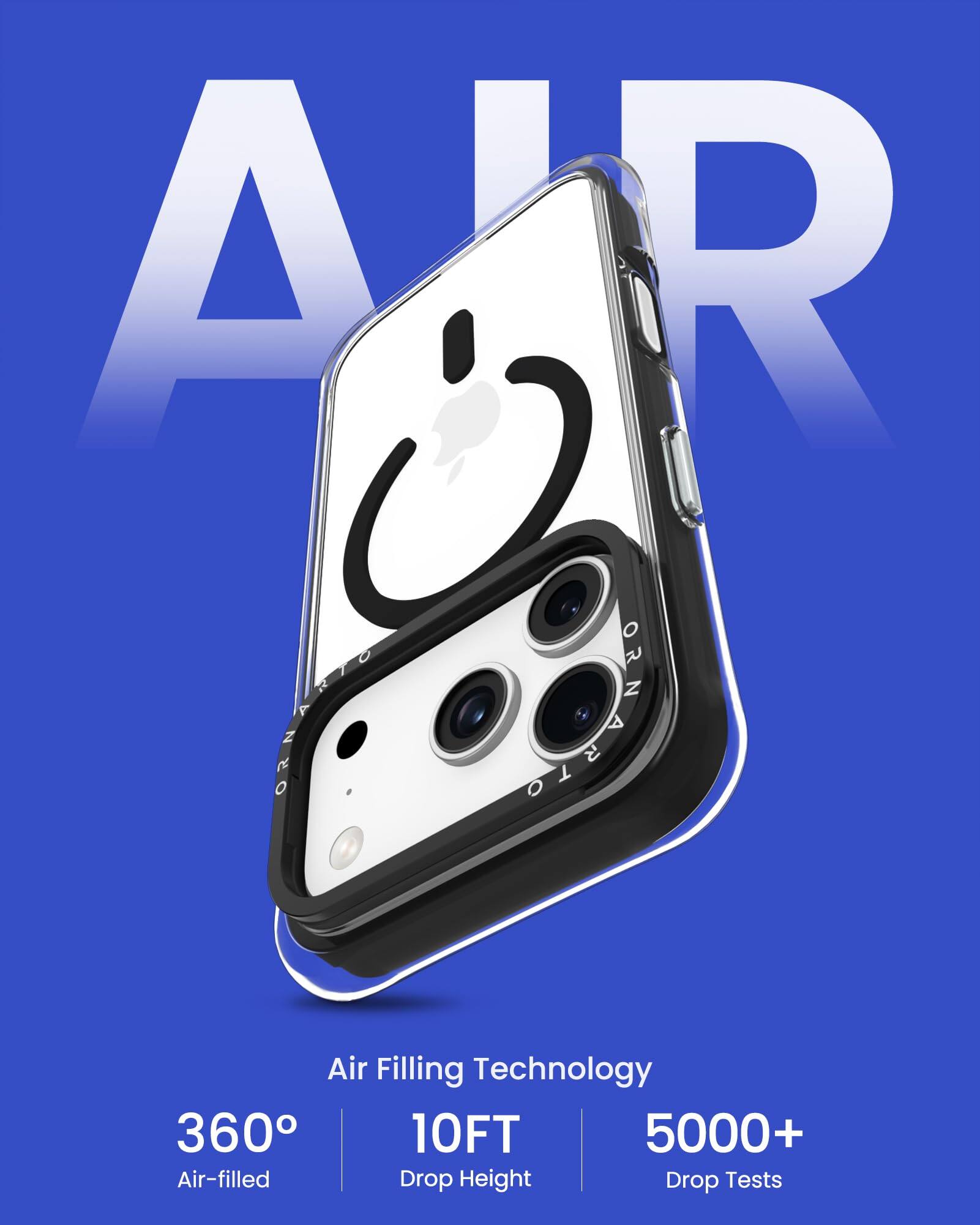 Air Filling Technology  
360° Air-filled  
10FT Drop Height  
5000+ Drop Tests