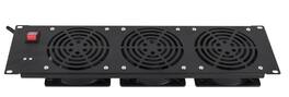 RackSolutions - 3U Horizontal Fan Panel - Efficient Rack Cooling Solution with 120mm Fans - Black