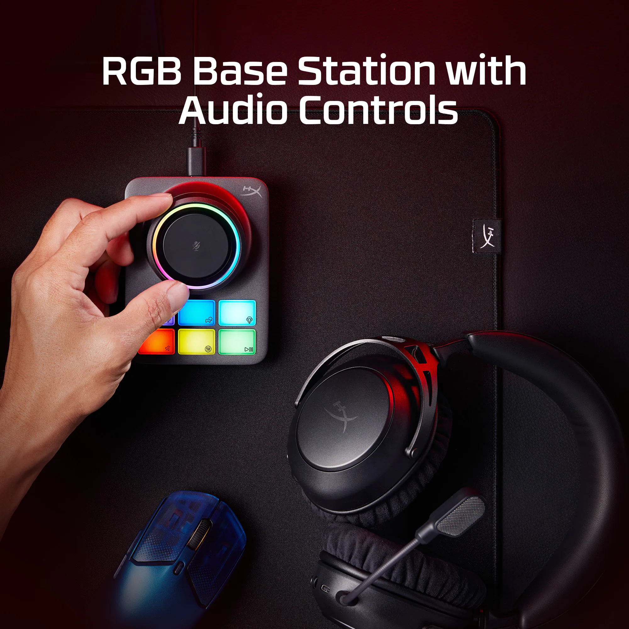 RGB Base Station with Audio Controls