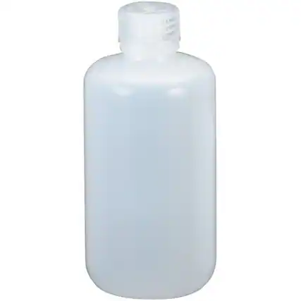 Front. Nalgene - Nalgene HDPE Narrow Mouth Round Bottle - 8 oz. - White - White.