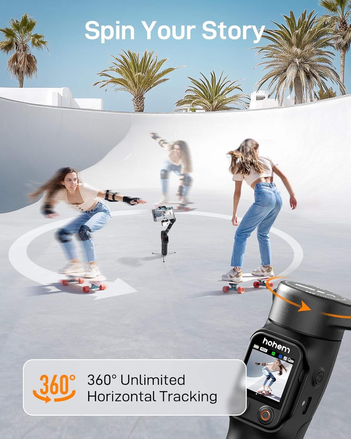 Spin Your Story
360° Unlimited Horizontal Tracking