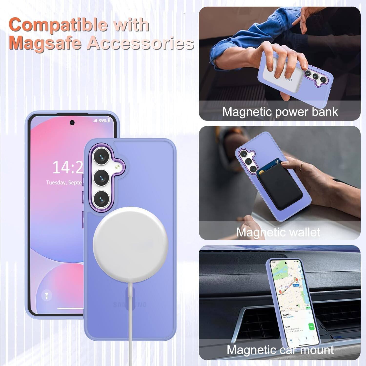 Compatible with Magsafe Accessories

- Magnetic power bank
- Magnetic wallet
- Magnetic car mount