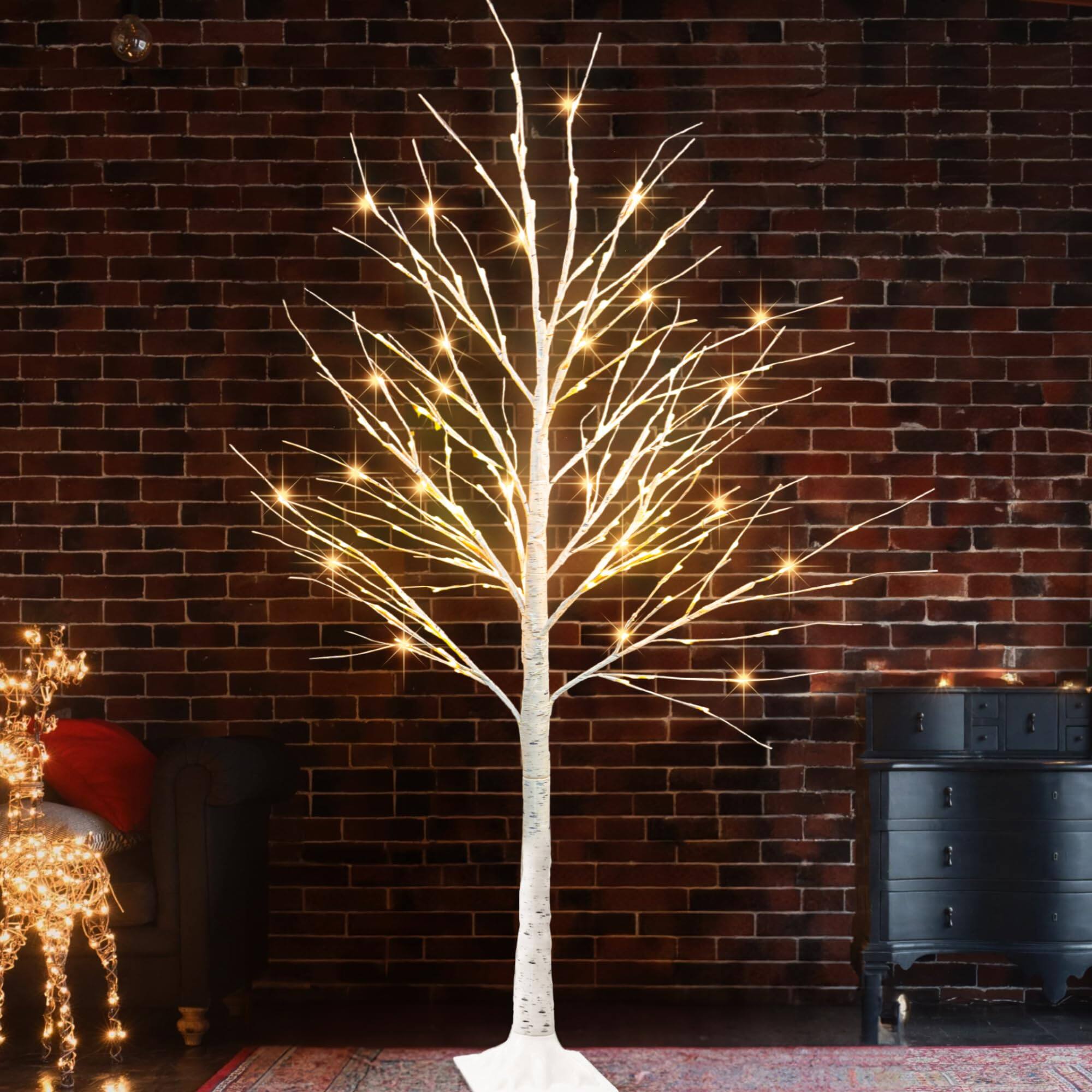Alt View 1. Stylel Star - Dazzle Bright 6FT 144 LED 1Pack Lighted Birch Tree, Christmas Deocrations Outdoor Indoor, Decor for Home Room Yard ... - 1 Pack.