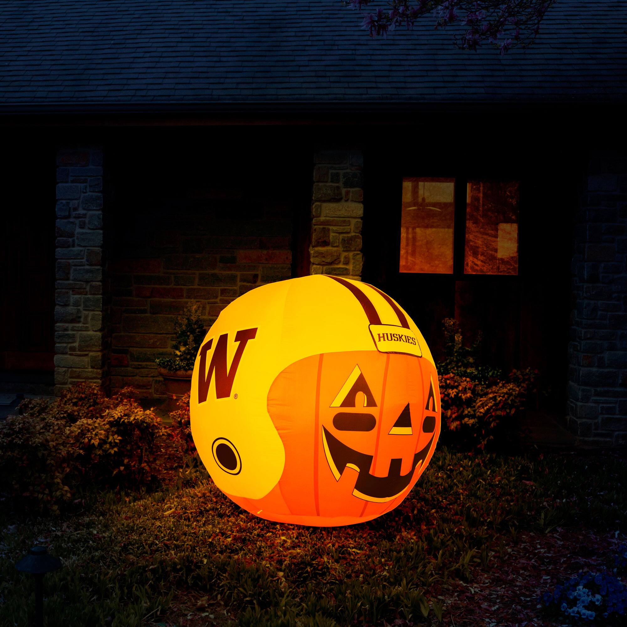 Alt View 2. Sporticulture - Washington Huskies Jack-O-Helmet Inflatable - Multicolor.