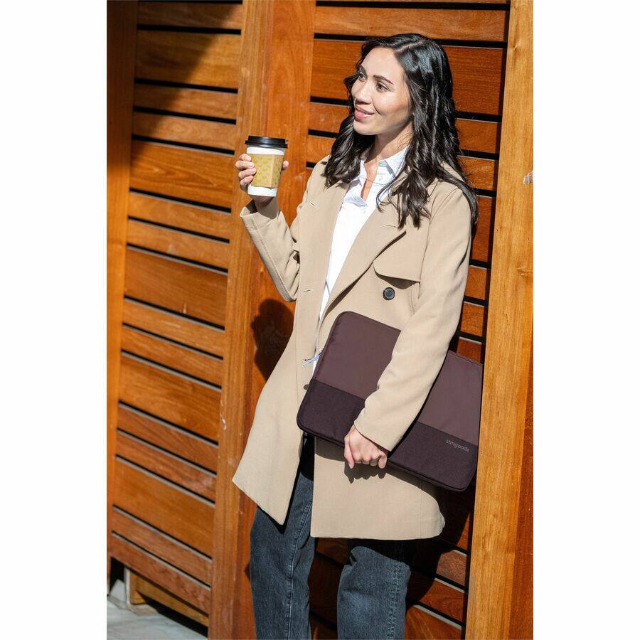 Alt View 1. STM - STM Goods Origin Carrying Case (Sleeve) for 15" to 16" Apple MacBook Pro - Lilac Plum - Shock Absorbing - Polyester Body - Lilac Plum.