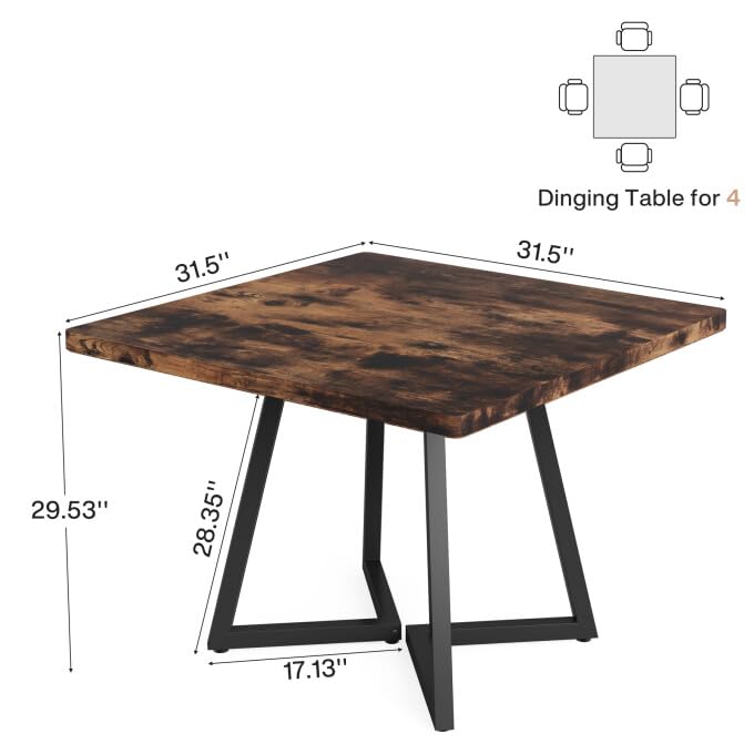 31.5"  
Dining Table for 4  
31.5"  
29.53"  
28.35"  
17.13"