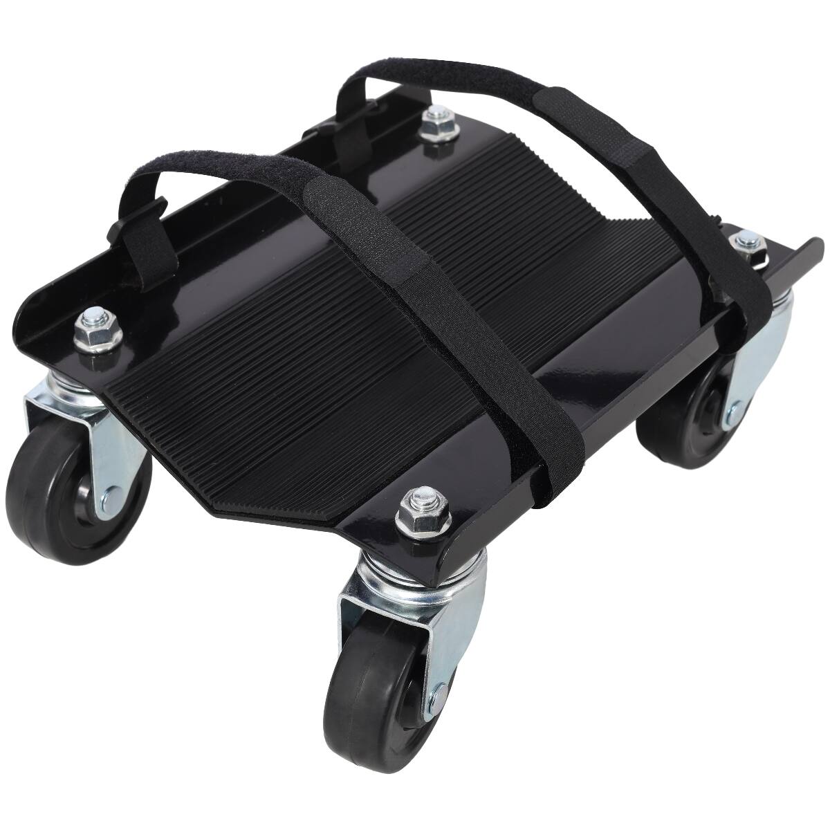 Alt View 1. Ropilly - Ropilly Heavy Duty Snowmobile Dolly V Slide Ski Dolly with Swivel Casters and Straps Black - Black.