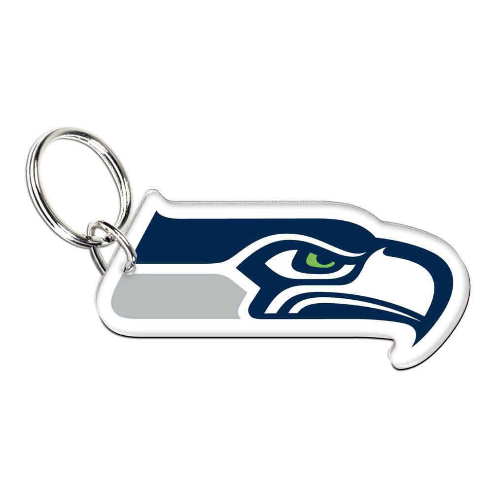 Front. WinCraft - Seattle Seahawks High-Definition Logo Keychain - Multicolor.