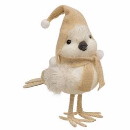 BreeBe - Bird with Hat and Scarf - White