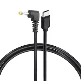 Unique Bargains - USB C to DC Power Cable, 15V 3A 45W, 4.0x1.7mm, PD Trigger for Laptop, Monitor, Security Camera - Black