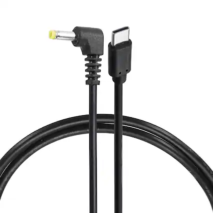 Front. Unique Bargains - USB C to DC Power Cable, 15V 3A 45W, 4.0x1.7mm, PD Trigger for Laptop, Monitor, Security Camera - Black.