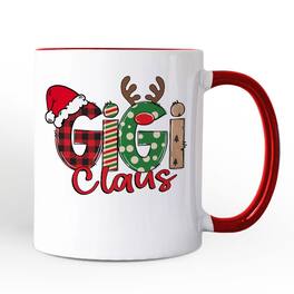 OrnamentallyYou - Gigi Claus Retro Christmas Mug, Matching Family Holiday Gift - White