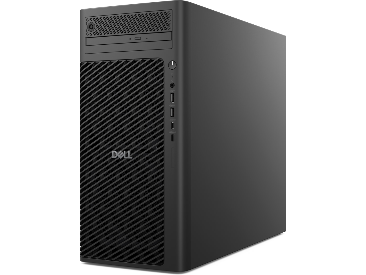 Alt View 2. Dell - Dell Pro Max Tower T2 FCT2250 - Intel Core Ultra 5 235 - 16GB DDR5 - 512GB SSD - NVIDIA A1000 8GB - 8x DVD - Win 11 Pro - Black.
