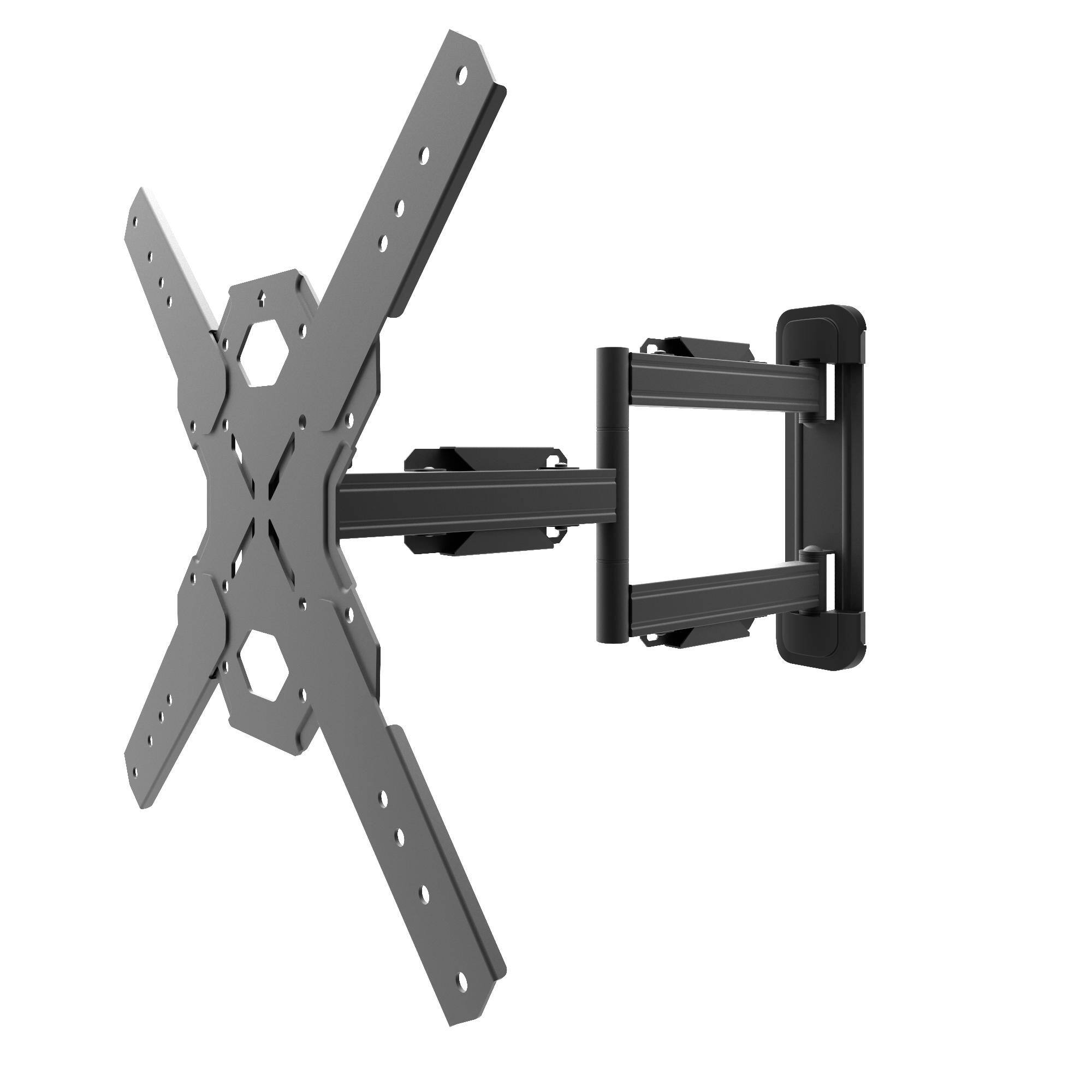 Front. Kanto - Full Motion Single Stu TV Wall Mount for 25" - 75" TVs - Black.