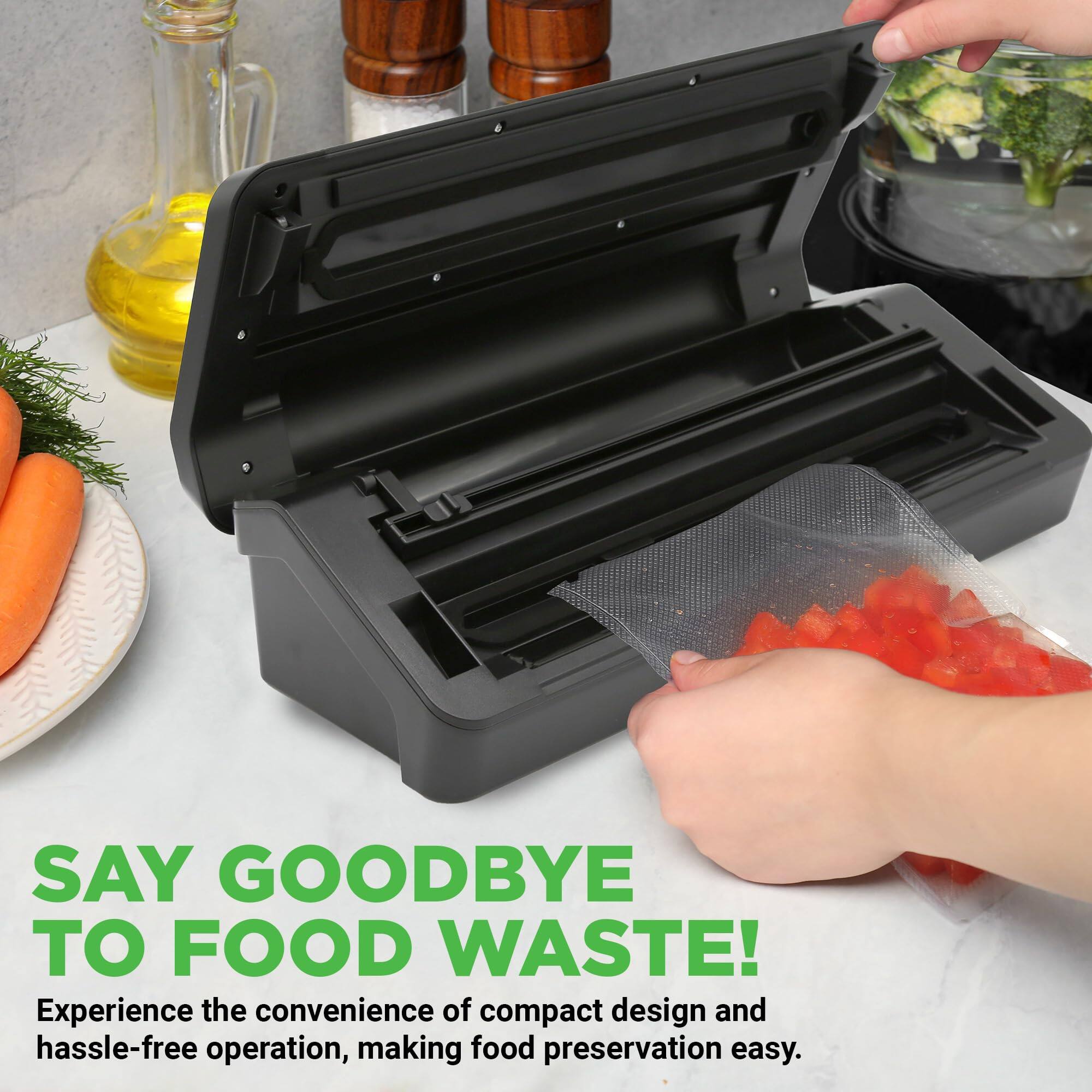 SAY GOODBYE TO FOOD WASTE!

Experience the convenience of compact design and hassle-free operation, making food preservation easy.