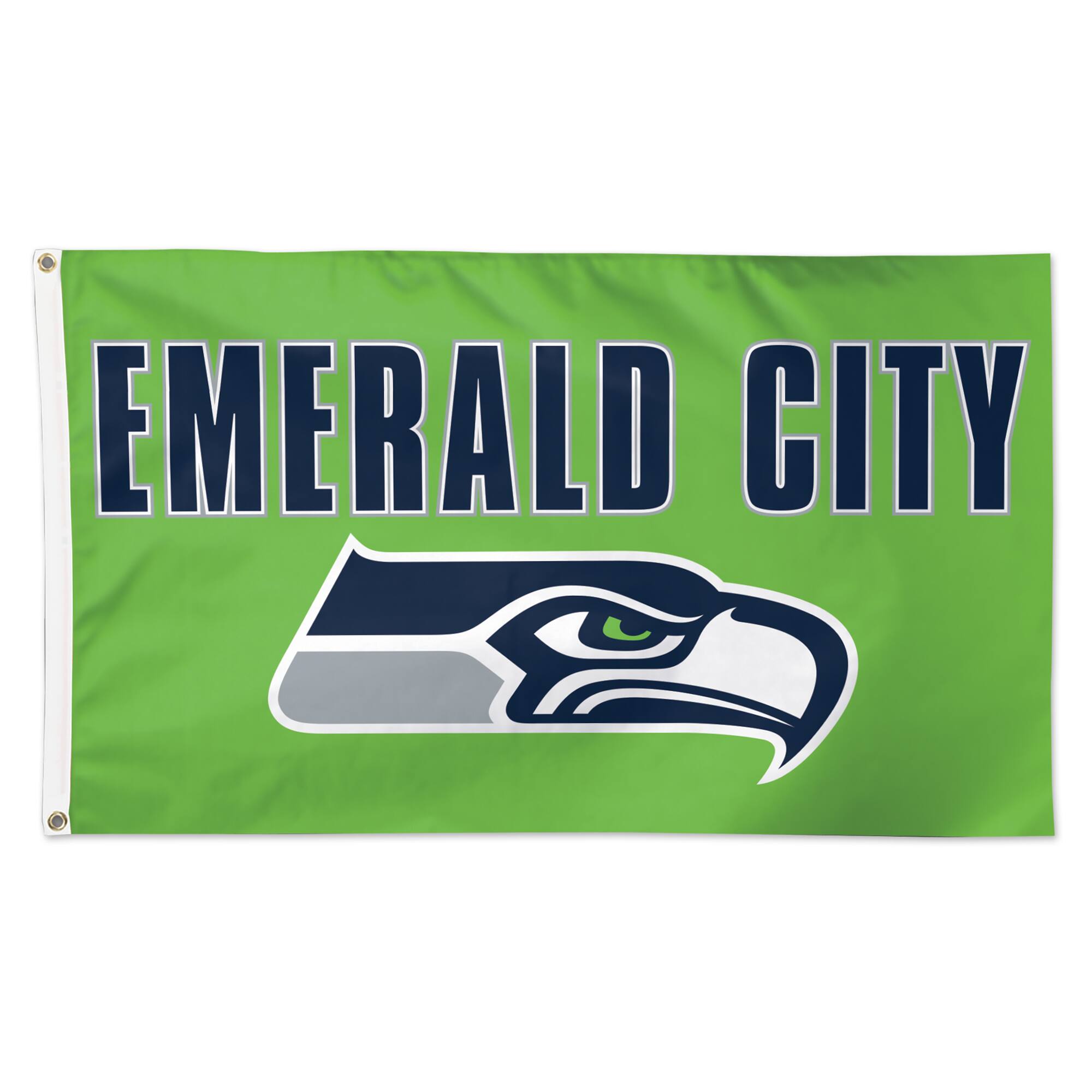 WinCraft - Seattle Seahawks 3' x 5' Slogan Deluxe Single-Sided Flag - Multicolor