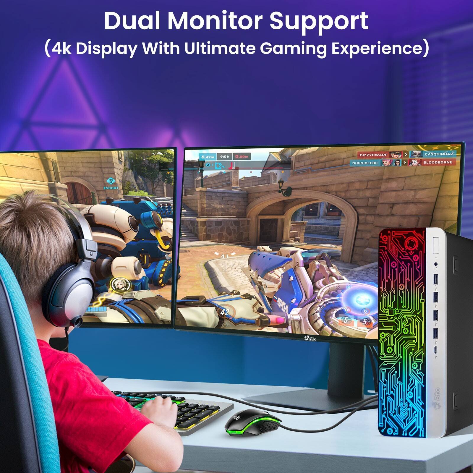 Dual Monitor Support (4k Display With Ultimate Gaming Experience)