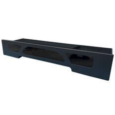 Front. QPower - QPower QLuxe Dual 10" Sealed Subwoofer Box for Ford F150 & F250/F350 Super Crew - BLACK & ACYLIC.