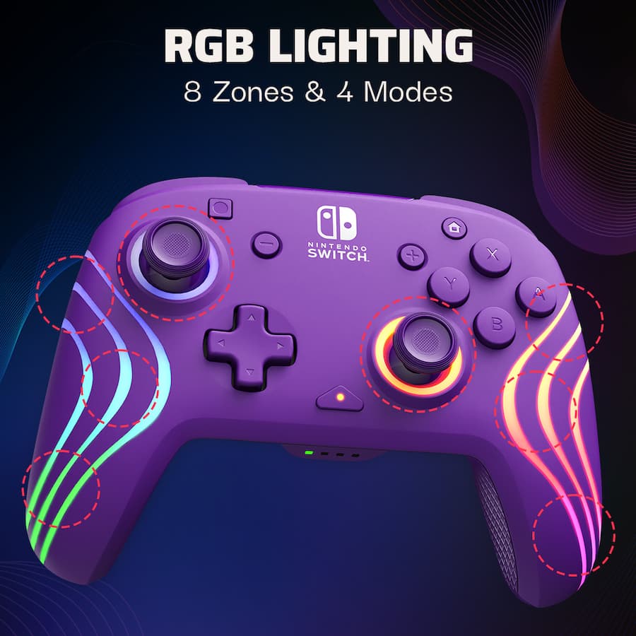 PDP Afterglow Wave Wireless RGB Gaming Controller for PDP Afterglow Wave Wireless RGB Gaming Controller for