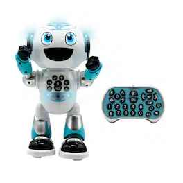 Lexibook - Powerman Advanced STEM Robot with Quiz. Music & Disc Shooting